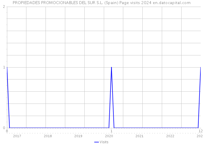 PROPIEDADES PROMOCIONABLES DEL SUR S.L. (Spain) Page visits 2024 
