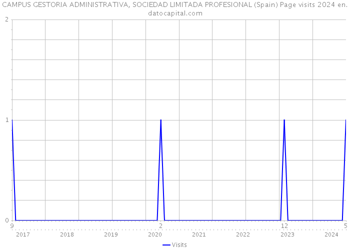 CAMPUS GESTORIA ADMINISTRATIVA, SOCIEDAD LIMITADA PROFESIONAL (Spain) Page visits 2024 
