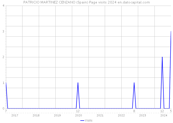 PATRICIO MARTINEZ CENZANO (Spain) Page visits 2024 