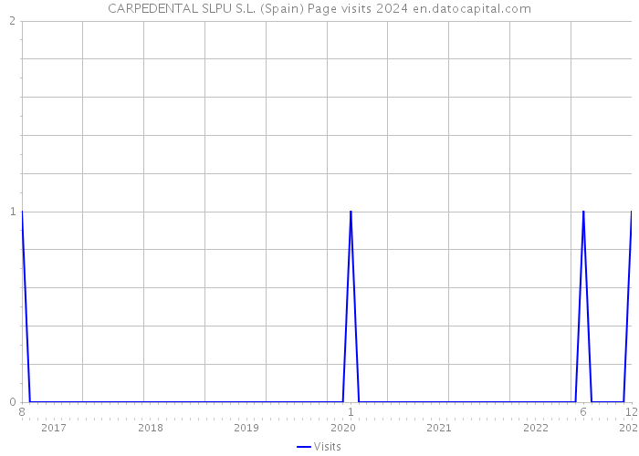 CARPEDENTAL SLPU S.L. (Spain) Page visits 2024 