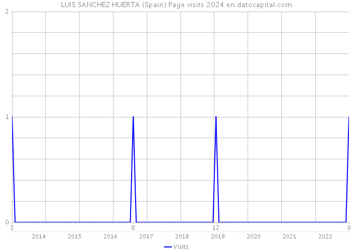 LUIS SANCHEZ HUERTA (Spain) Page visits 2024 