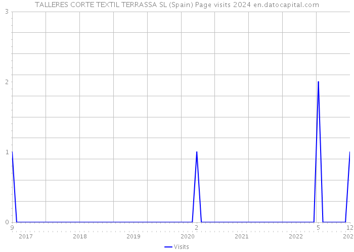 TALLERES CORTE TEXTIL TERRASSA SL (Spain) Page visits 2024 