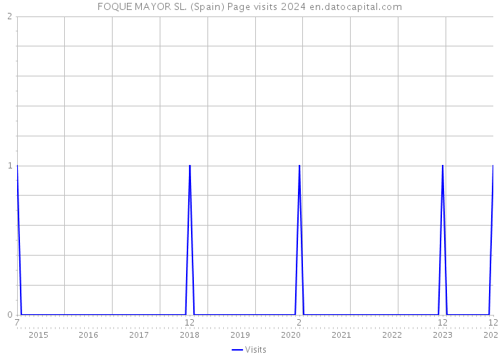 FOQUE MAYOR SL. (Spain) Page visits 2024 