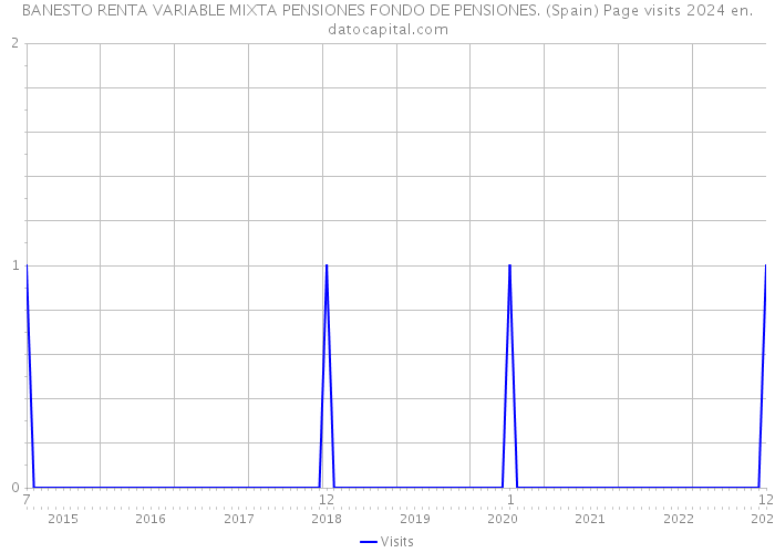 BANESTO RENTA VARIABLE MIXTA PENSIONES FONDO DE PENSIONES. (Spain) Page visits 2024 