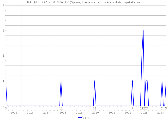 RAFAEL LOPEZ GONZALEZ (Spain) Page visits 2024 