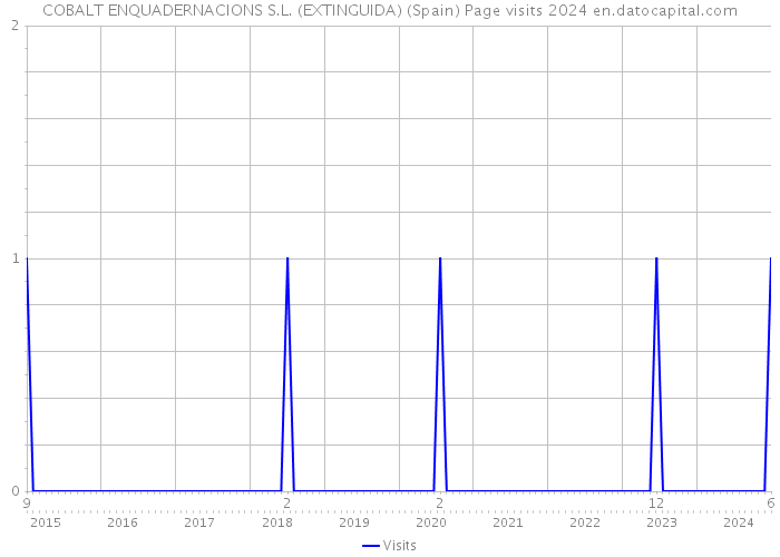 COBALT ENQUADERNACIONS S.L. (EXTINGUIDA) (Spain) Page visits 2024 