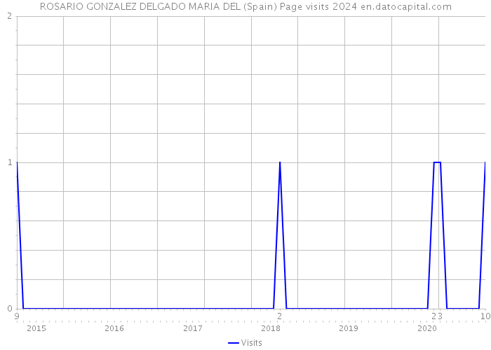 ROSARIO GONZALEZ DELGADO MARIA DEL (Spain) Page visits 2024 