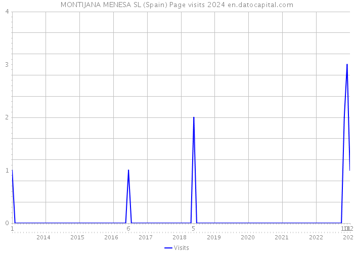 MONTIJANA MENESA SL (Spain) Page visits 2024 