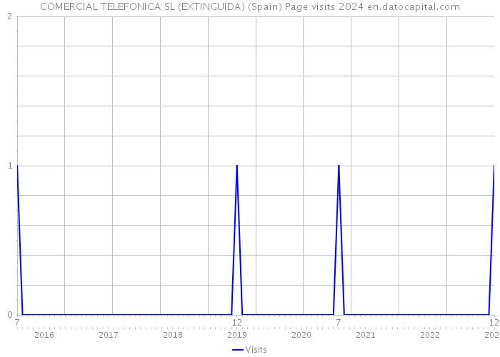 COMERCIAL TELEFONICA SL (EXTINGUIDA) (Spain) Page visits 2024 