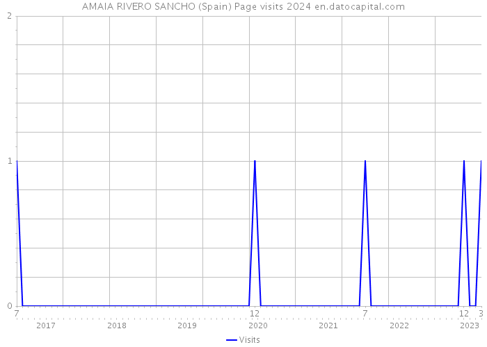 AMAIA RIVERO SANCHO (Spain) Page visits 2024 