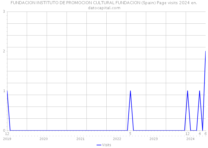 FUNDACION INSTITUTO DE PROMOCION CULTURAL FUNDACION (Spain) Page visits 2024 