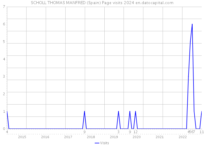 SCHOLL THOMAS MANFRED (Spain) Page visits 2024 