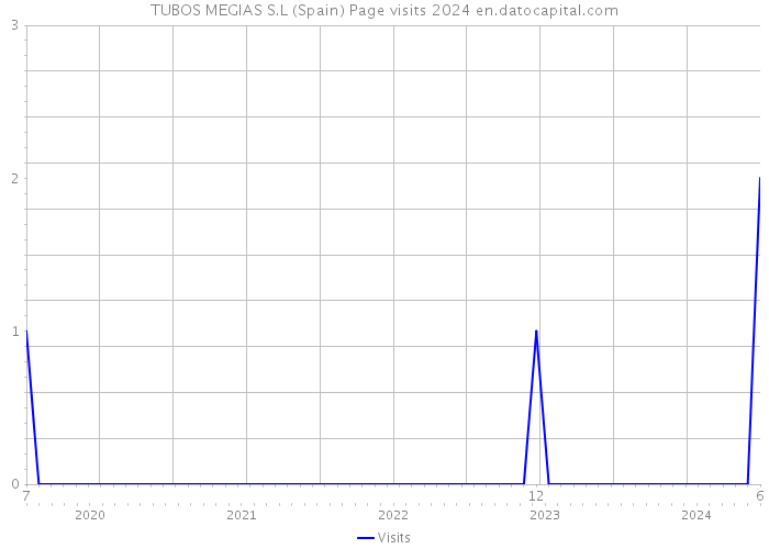 TUBOS MEGIAS S.L (Spain) Page visits 2024 