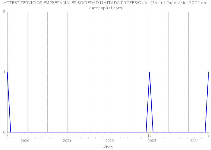 ATTEST SERVICIOS EMPRESARIALES SOCIEDAD LIMITADA PROFESIONAL (Spain) Page visits 2024 