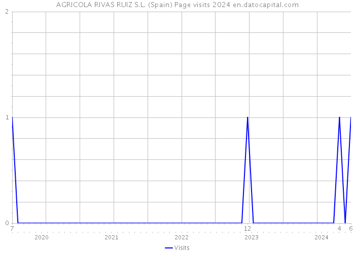 AGRICOLA RIVAS RUIZ S.L. (Spain) Page visits 2024 