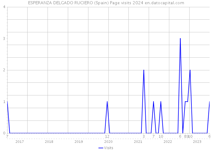 ESPERANZA DELGADO RUCIERO (Spain) Page visits 2024 