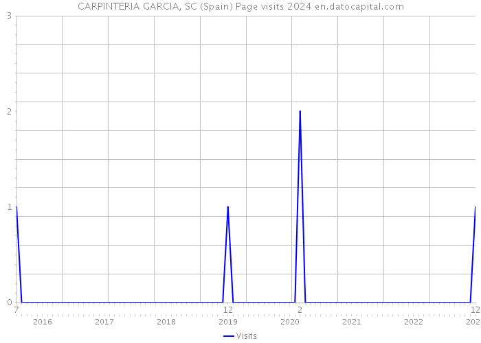 CARPINTERIA GARCIA, SC (Spain) Page visits 2024 