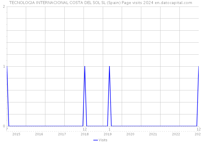 TECNOLOGIA INTERNACIONAL COSTA DEL SOL SL (Spain) Page visits 2024 