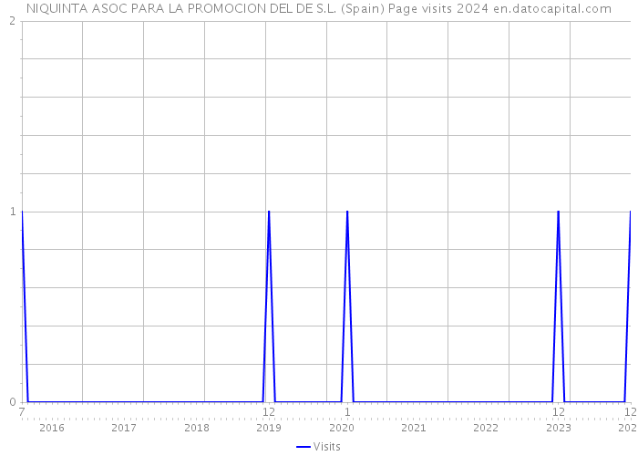 NIQUINTA ASOC PARA LA PROMOCION DEL DE S.L. (Spain) Page visits 2024 