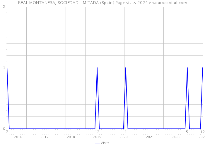 REAL MONTANERA, SOCIEDAD LIMITADA (Spain) Page visits 2024 