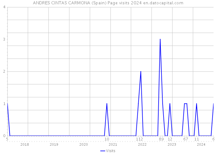 ANDRES CINTAS CARMONA (Spain) Page visits 2024 