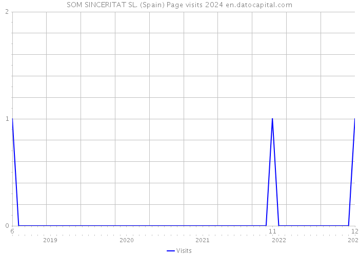 SOM SINCERITAT SL. (Spain) Page visits 2024 