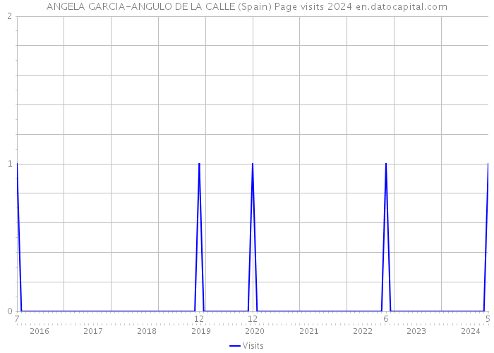 ANGELA GARCIA-ANGULO DE LA CALLE (Spain) Page visits 2024 