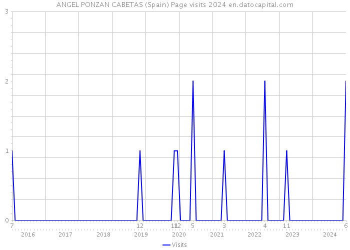 ANGEL PONZAN CABETAS (Spain) Page visits 2024 