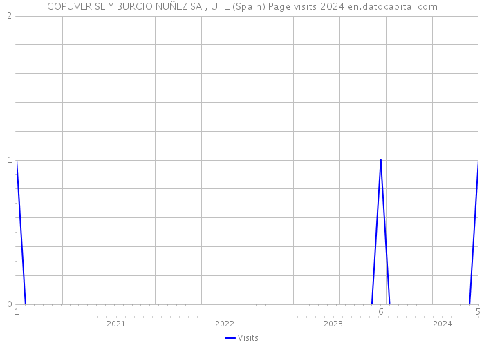 COPUVER SL Y BURCIO NUÑEZ SA , UTE (Spain) Page visits 2024 