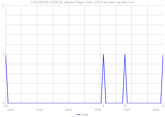 CALZADOS LIZON SL (Spain) Page visits 2024 