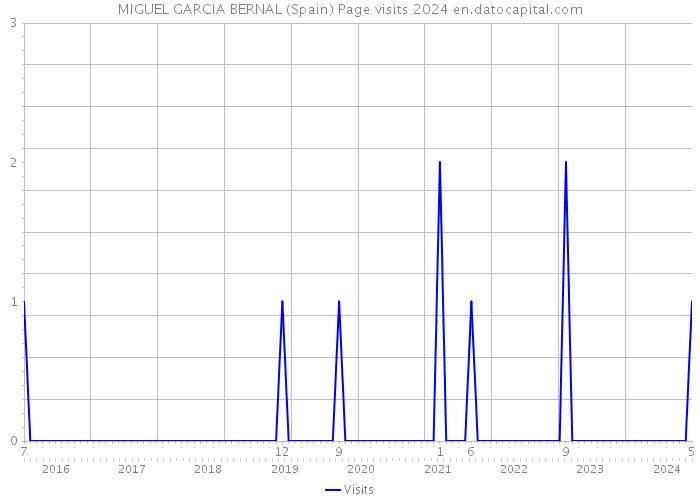 MIGUEL GARCIA BERNAL (Spain) Page visits 2024 