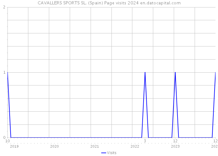 CAVALLERS SPORTS SL. (Spain) Page visits 2024 