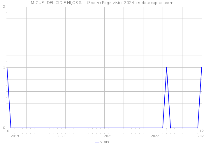 MIGUEL DEL CID E HIJOS S.L. (Spain) Page visits 2024 