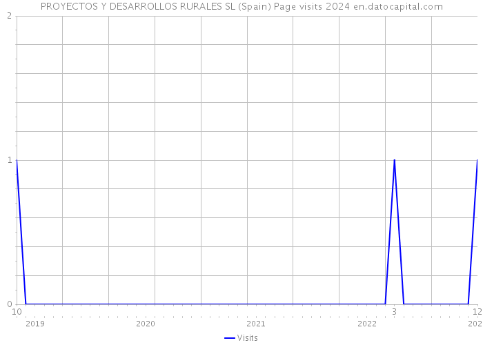 PROYECTOS Y DESARROLLOS RURALES SL (Spain) Page visits 2024 