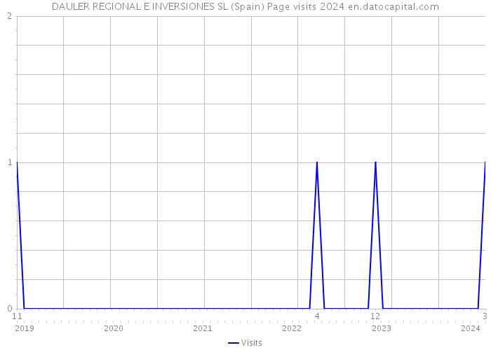 DAULER REGIONAL E INVERSIONES SL (Spain) Page visits 2024 