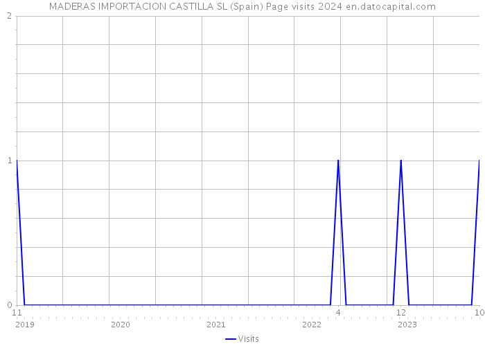 MADERAS IMPORTACION CASTILLA SL (Spain) Page visits 2024 