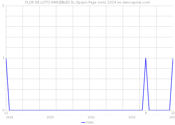 FLOR DE LOTO INMUEBLES SL (Spain) Page visits 2024 