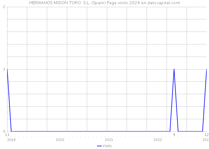 HERMANOS MIDON TORO S.L. (Spain) Page visits 2024 