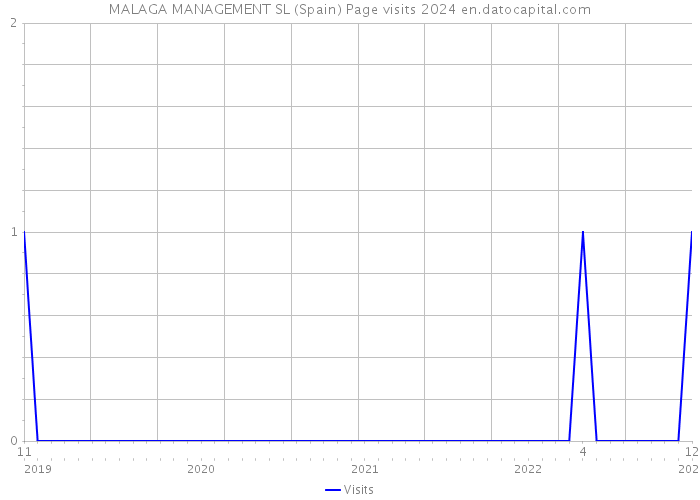 MALAGA MANAGEMENT SL (Spain) Page visits 2024 
