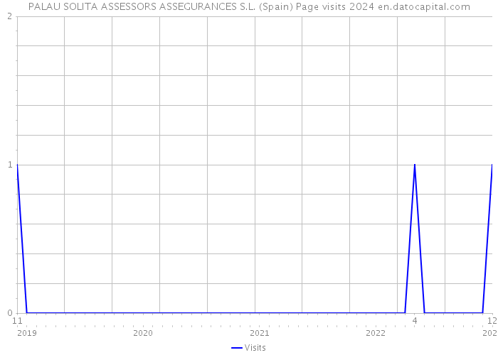 PALAU SOLITA ASSESSORS ASSEGURANCES S.L. (Spain) Page visits 2024 