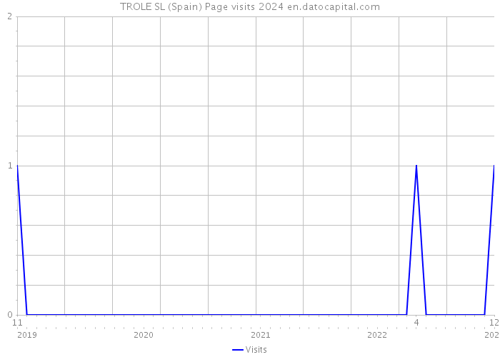 TROLE SL (Spain) Page visits 2024 