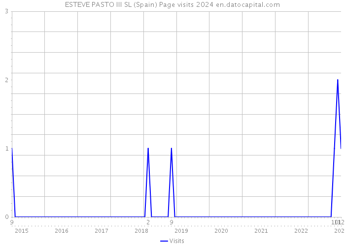 ESTEVE PASTO III SL (Spain) Page visits 2024 