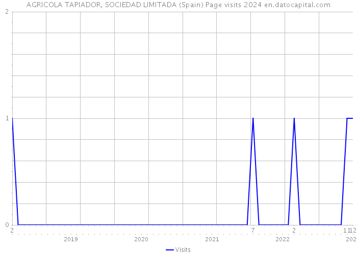 AGRICOLA TAPIADOR, SOCIEDAD LIMITADA (Spain) Page visits 2024 