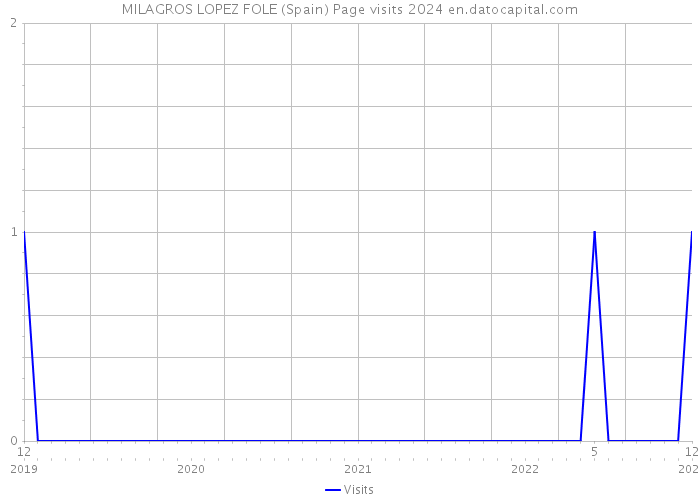 MILAGROS LOPEZ FOLE (Spain) Page visits 2024 