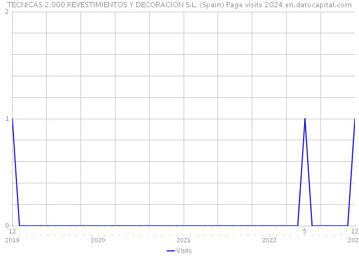 TECNICAS 2.000 REVESTIMIENTOS Y DECORACION S.L. (Spain) Page visits 2024 
