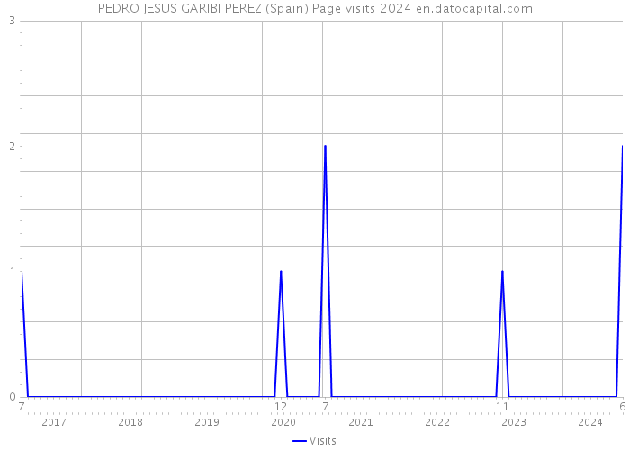 PEDRO JESUS GARIBI PEREZ (Spain) Page visits 2024 