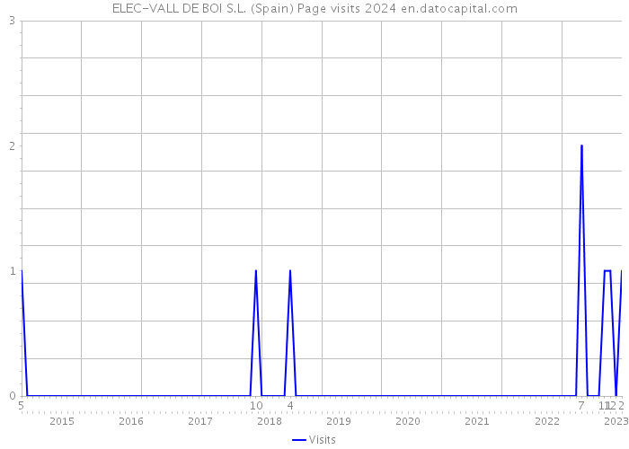 ELEC-VALL DE BOI S.L. (Spain) Page visits 2024 