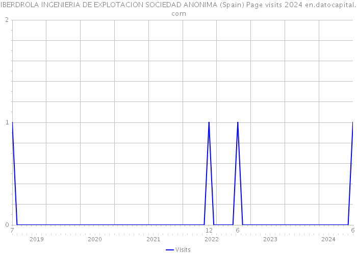 IBERDROLA INGENIERIA DE EXPLOTACION SOCIEDAD ANONIMA (Spain) Page visits 2024 