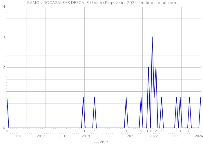 RAMON ROCASALBAS DESCALS (Spain) Page visits 2024 