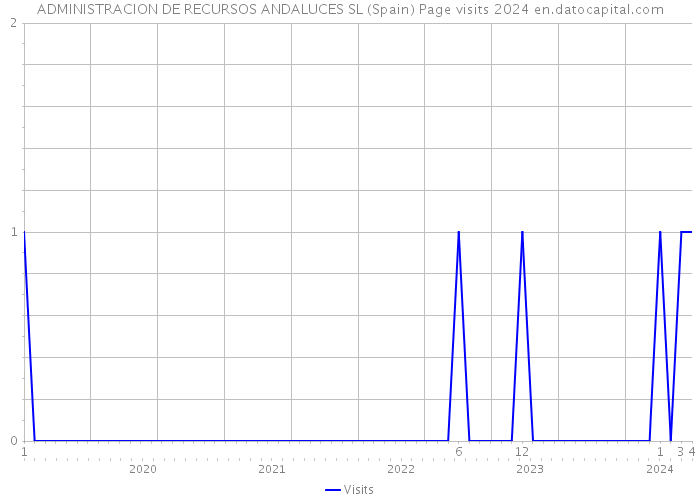 ADMINISTRACION DE RECURSOS ANDALUCES SL (Spain) Page visits 2024 